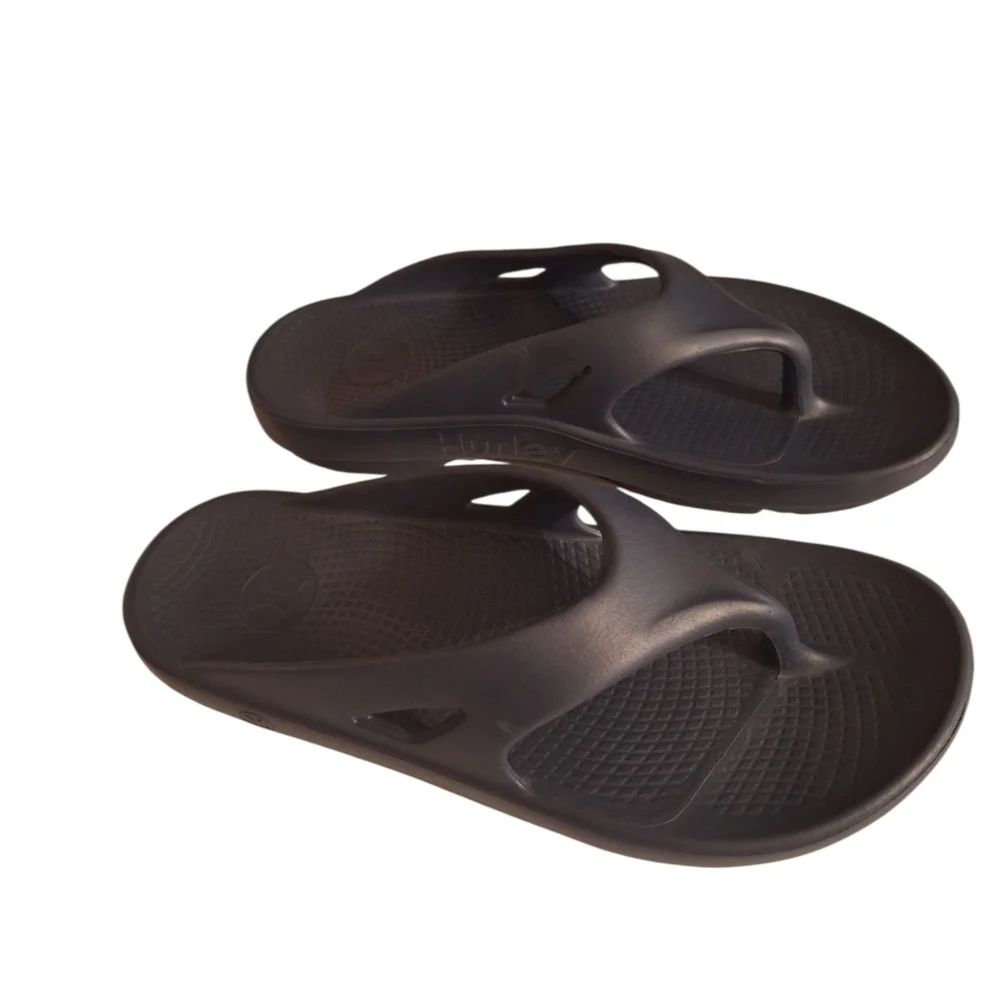 Hurley Men's Injection Flip-Flop Sandals  Size 10 Navy Blue Beach Vacation Boat